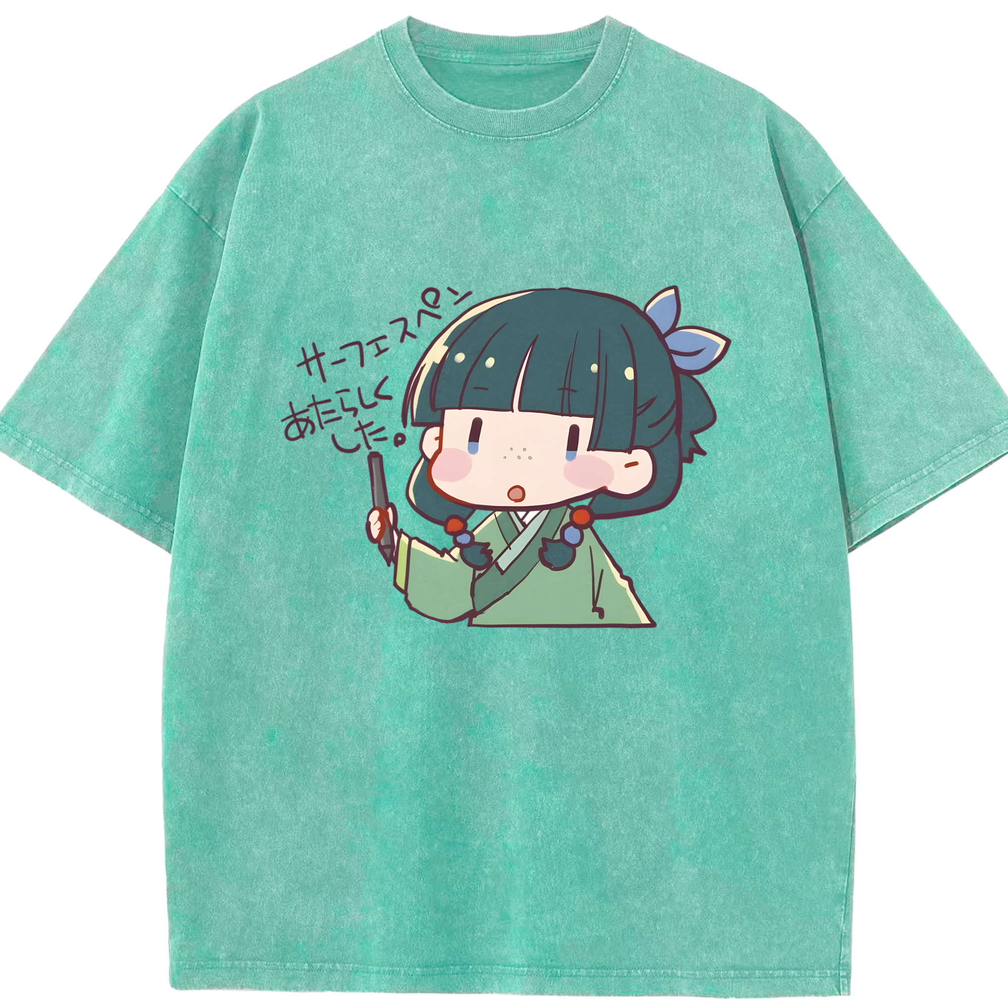 （画像用） 薬屋のひとりごと The Apothecary Diaries 綿100% ヴィンテージ風 半袖Tシャツ（フロントプリント）